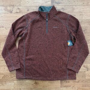 Men's XXL Eddie Bauer Radiator Fleece Quarter Zip Pullover NWT